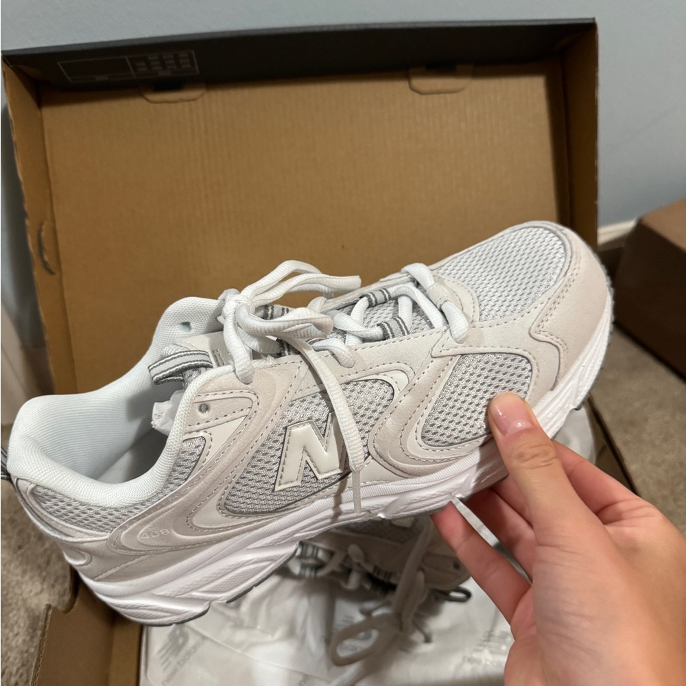 New Balance Classic All-White Running Sneakers ML408 grey grey - Picture 3 of 3